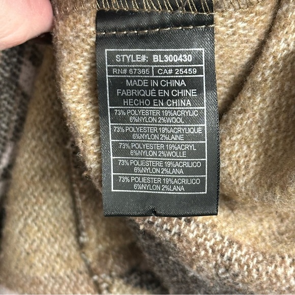 BB Dakota Steve Madden Big Sky Jacket Nutmeg Tribal Western Shacket Size Medium - Picture 8 of 8